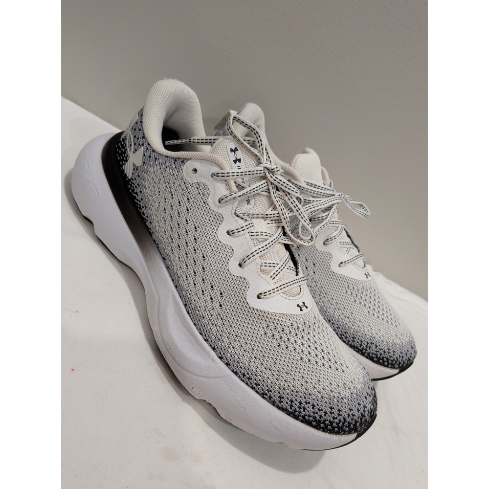 Under Armour Infinite Men's Running Shoes Size 9.5 White Black Gray 3027523-109